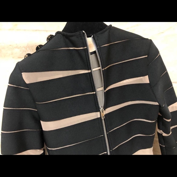 2020 New trendy mesh splicing buttons Design Dress - Picture 3 of 7